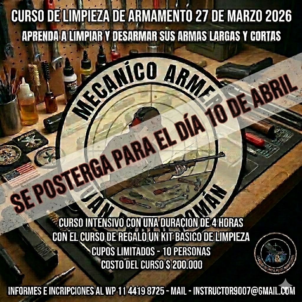 ¡Hola a todos! 👋 Les aviso que este viernes 27 no tendremos curso porque juega Argentina a las 20:15 h y se cruza con nuestro horario.  Como el siguiente viernes (3 de abril) es feriado, pasamos la clase directamente para el viernes 10 de abril. ¡Nos vemos ese día!